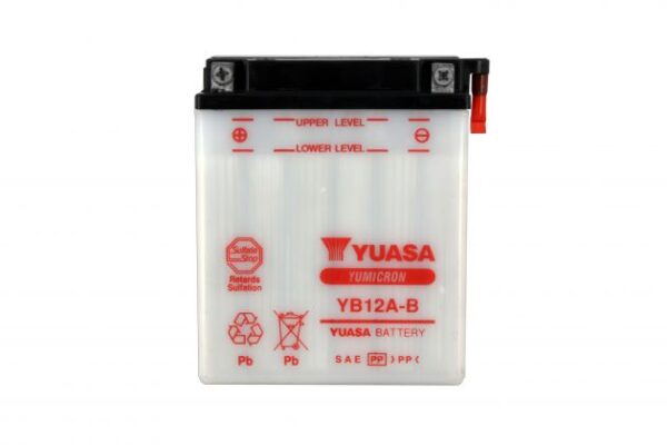 Batterie YUASA YB12A-B 12V 12Ah 165A +G DD 134 X 80 X 160 SECHE