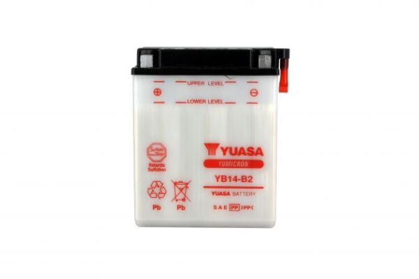 Batterie YUASA YB14-B2 12V 14Ah 190A +G DD 134 X 89 X 166 SECHE