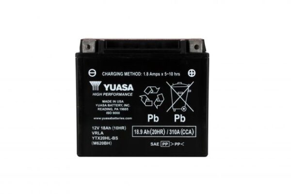 Batterie YUASA YTX20HL-BS AGM 12V 18Ah 310A +D 175 X 87 X 155 PACK