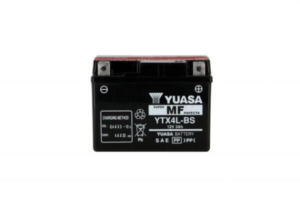 Batterie YUASA YTX4L AGM 12V 3Ah 35A +D SLA  114 X 71 X 86 PRETE