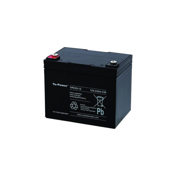 Batterie YUASA 12V 33Ah +G plomb étanche   YPC33-12