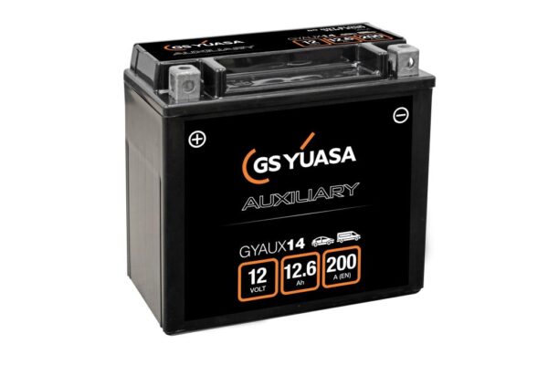 Batterie Auxiliaire YUASA 12V 12.6Ah +G 200A 150 X 87 X 145