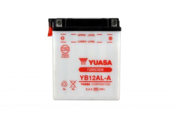 Batterie YUASA YB12AL-A 12V 12Ah 165A +D DG 134 X 80 X 160 SECHE