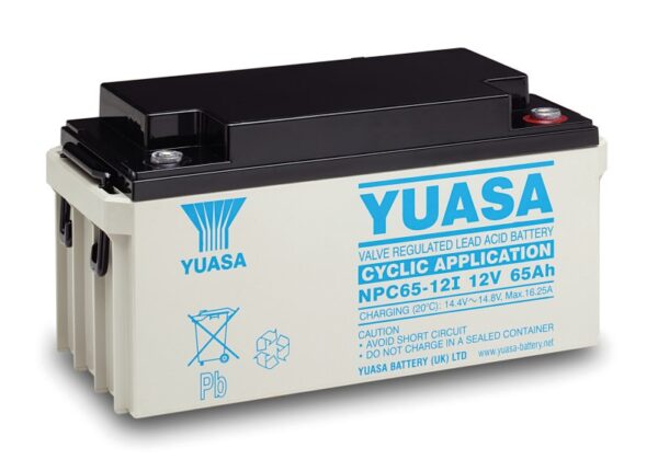 Batterie YUASA NPC65-12I 12V 65Ah +D 350 X 166 X 174