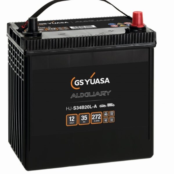Batterie Auxililiaire YUASA HJS34B20L AGM 12V 35Ah 272A+D 197X129X227
