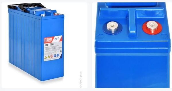 Batterie 12FIT60 AGM Fiamm12V 60Ah +D 280 X 105 X 260