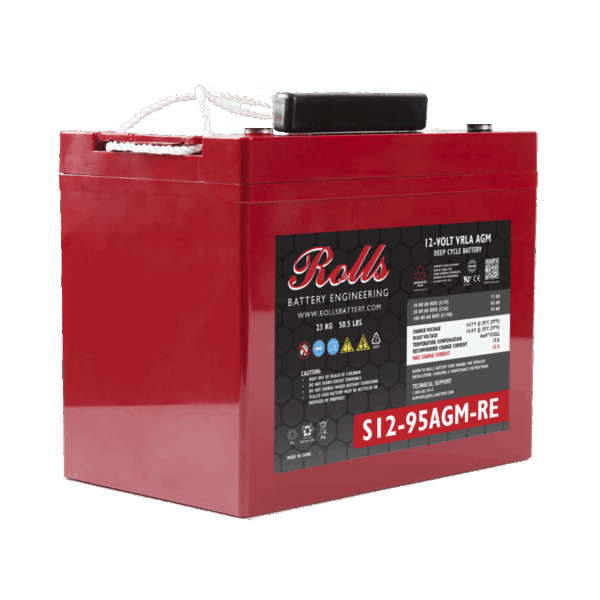 Batterie ROLLS S12-95 AGM M6  12V 85Ah +G 260 x169 x 237