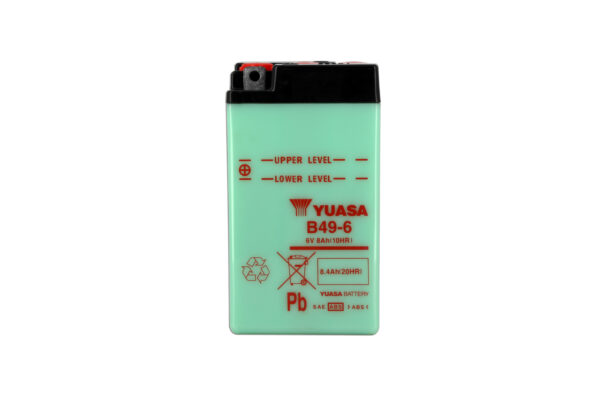 Batterie YUASA B49-6 6V 9Ah -/+  91 X 83 X 161 SECHE