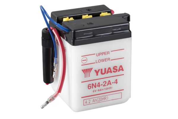 Batterie Yuasa 6N4-2A-4 6V 4Ah 25A +/- 71 X 71 X 96 SECHE