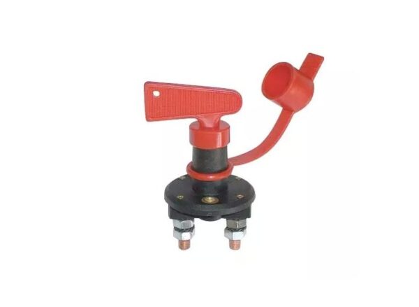 Coupe-batterie 100A à clé amovible rouge M10 avec capuchon