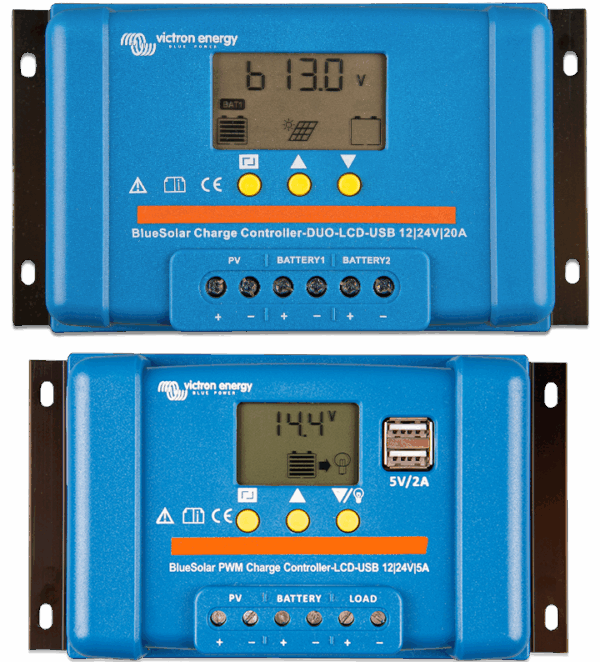 Régulateur solaire BLUE SOLAR PWM VICTRON LCD et USB 12/24V-20A