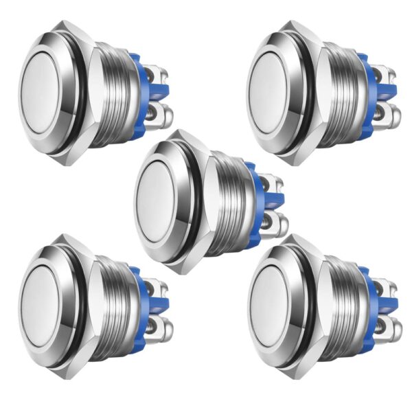 Poussoir tête haute P16mm inox IP67