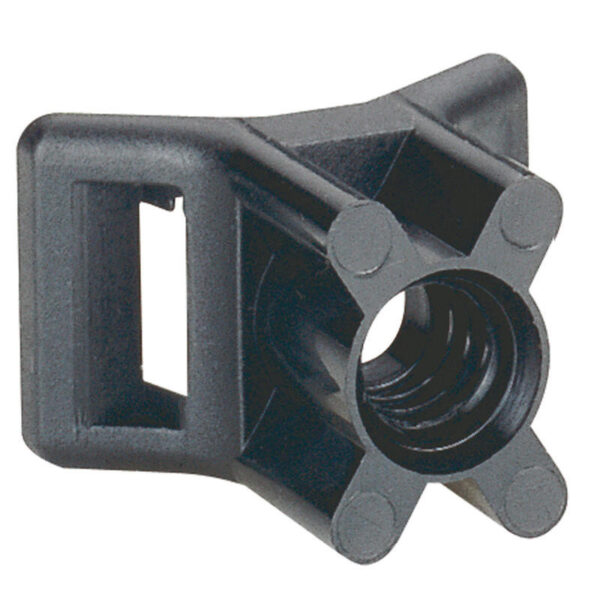 Paquet d'embases à visser colson noir (100pcs)