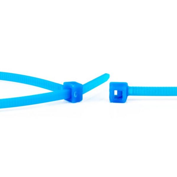 Paquet de colliers rilsans 3,6x150mm bleu (100pcs)