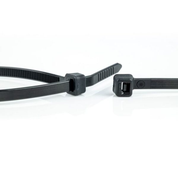 Paquet de colliers rilsans 3,6x200mm noir (100pcs)