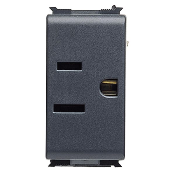 Prise GEWISS 2P+T 15A 230v euro/usa playbus gris