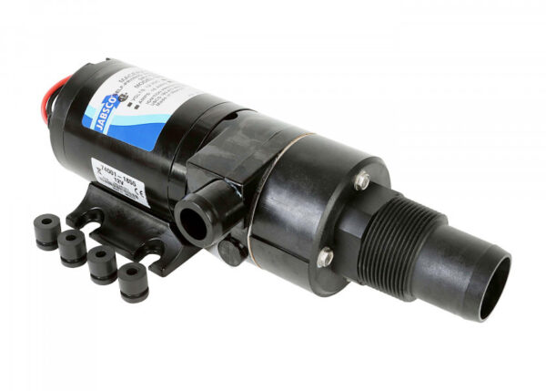 Pompe de vidange WC JABSCO 24v 1200L/h pour eaux noires
