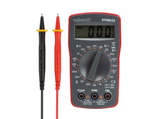 Multimètre numérique CAT II 500 V / CAT III 300 V