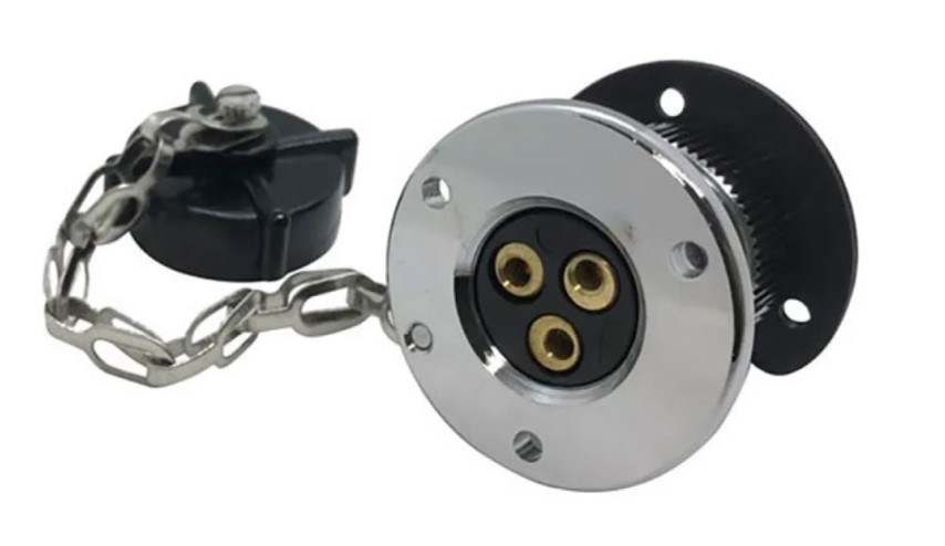 Prise de pont chromée 5A 3P