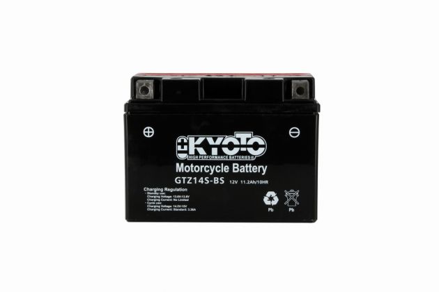 Batterie KYOTO YTZ14S-BS AGM 12V 11,2Ah +G SLA 150 X 87 X 110 PRETE