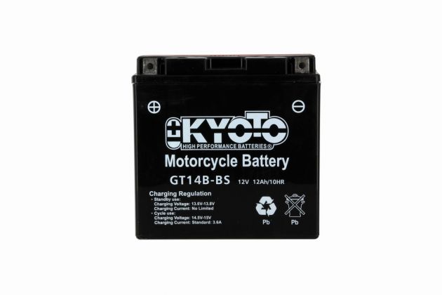 Batterie KYOTO YT14B-BS AGM 12V 12Ah 135A +G  150 X 70 X 145 PACK