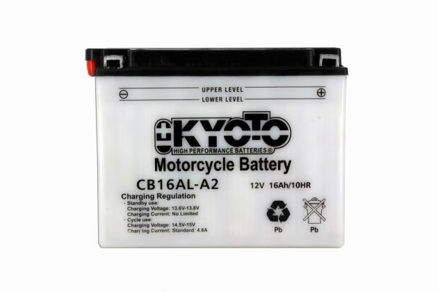 Batterie KYOTO YB16AL-A2 12V 16Ah 175A +D DG  207 X 71.5 X 164 PACK