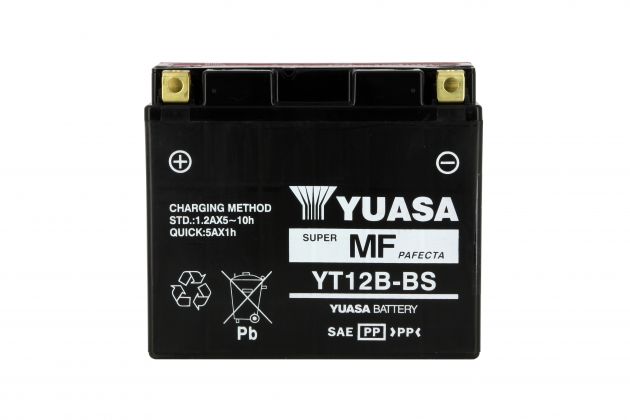 Batterie YUASA YT12B-BS AGM 12V 10Ah 160A+G 150 X 69 X 130 PACK