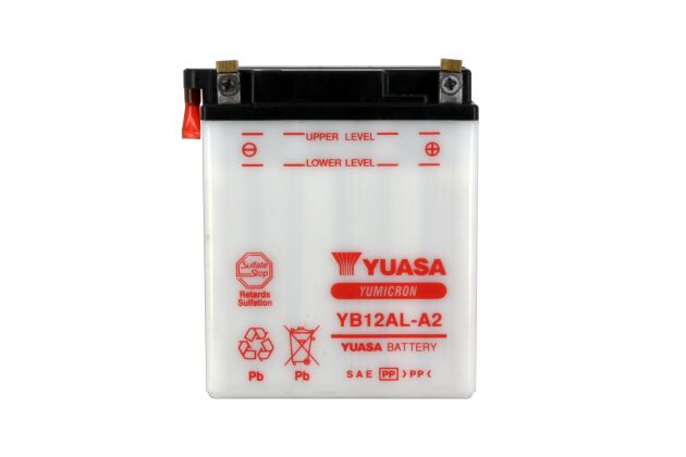 Batterie YUASA YB12AL-A2 12V 12Ah +D DG 134 X 80 X160 SECHE