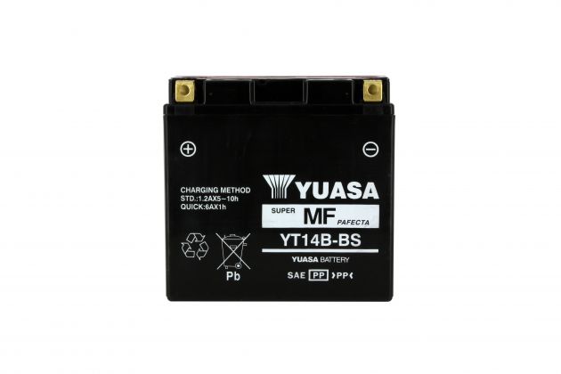 Batterie YUASA YT14B-BS AGM 12V 12Ah 135A +G 150 X 70 X 145 PACK