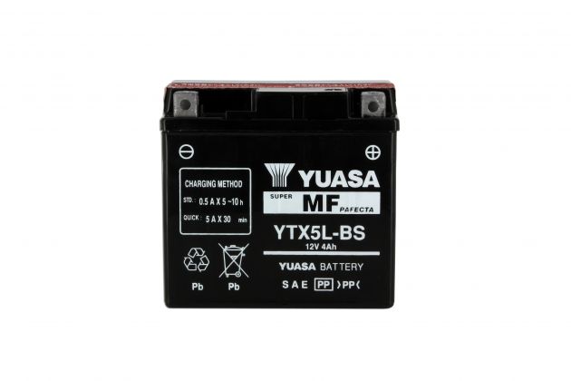 Batterie YUASA YTX5L-BS AGM 12V 4Ah 60A +D 114 X 71 X 106 PACK