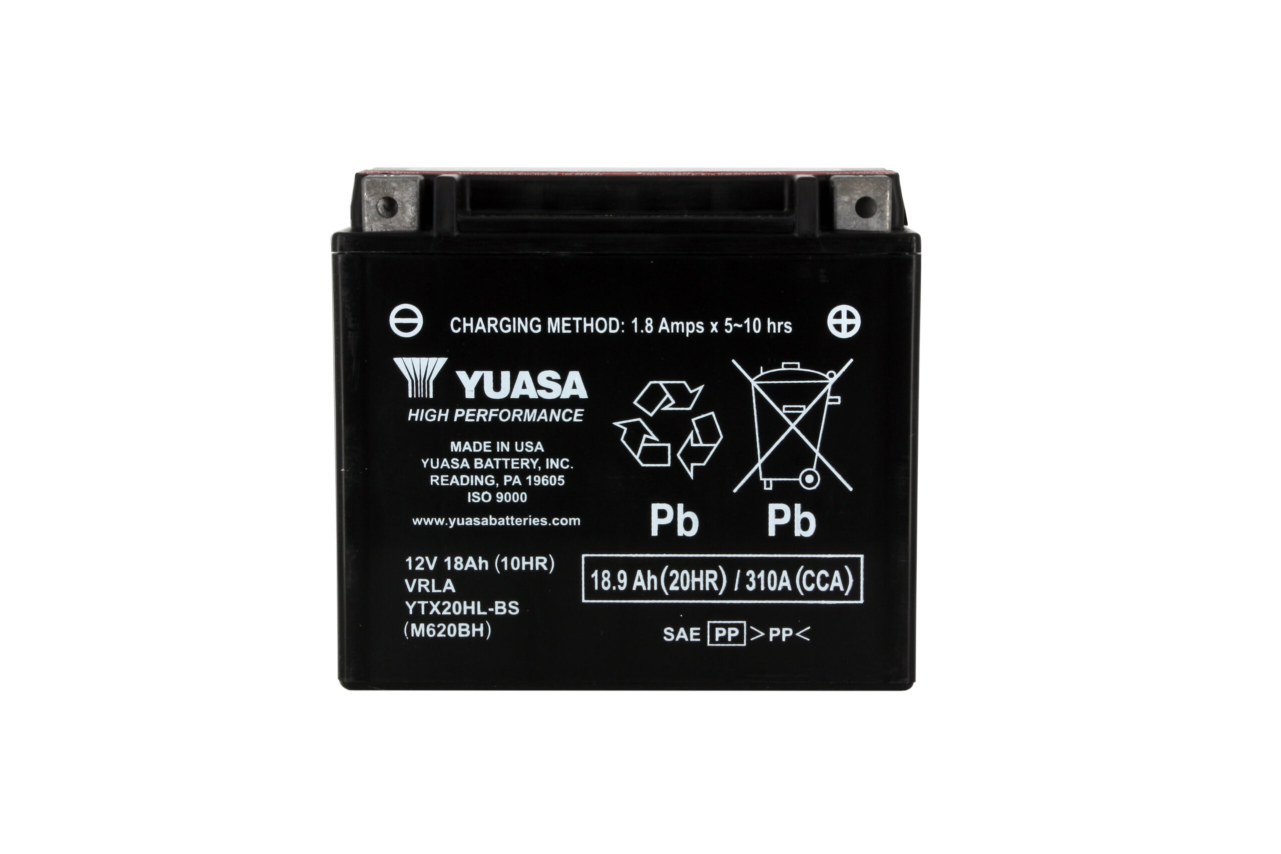 Batterie KYOTO YTX20HL-BS AGM 12V 18Ah 310A +D 175 X 87 X 155 PACK