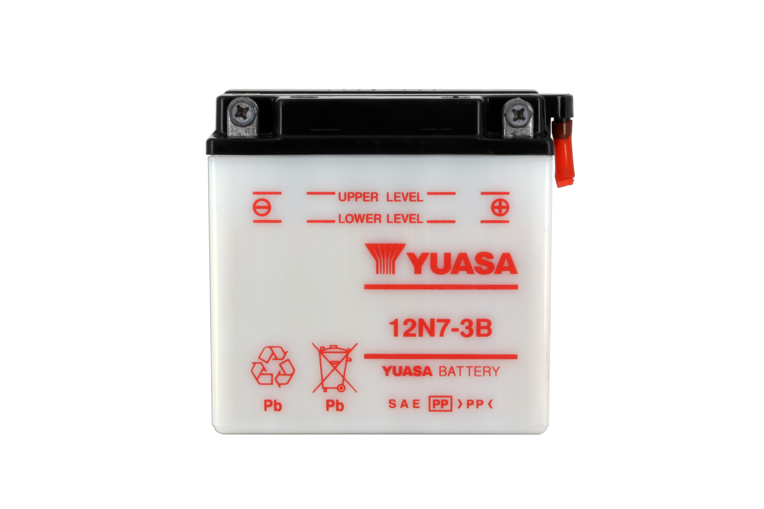 Batterie YUASA 12N7-3B 12V 7Ah 74A +D DD 135 X 75 X 133 SECHE
