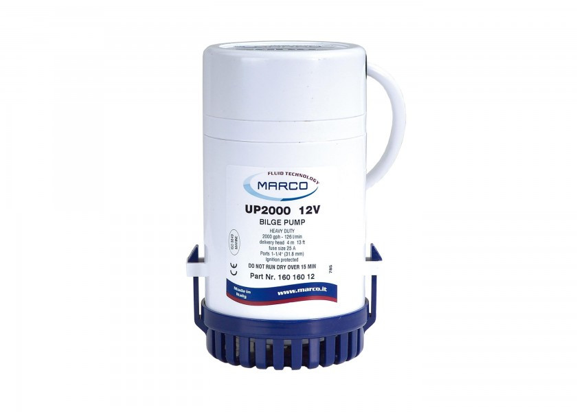 Pompe de cale MARCO UP1N 12v 2100L/h à turbine