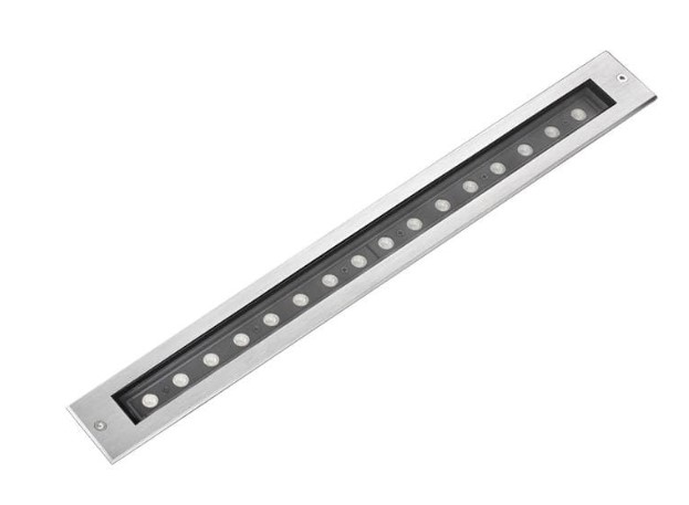 Spot réglette 15 leds BWS 12/24v 2,5w 114x33mm alu