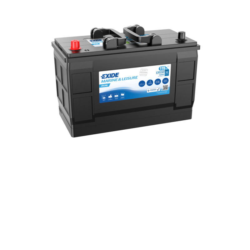 Batterie EXIDE ER550 Dual 12V 115Ah 760A +G 349 x 175 x 235