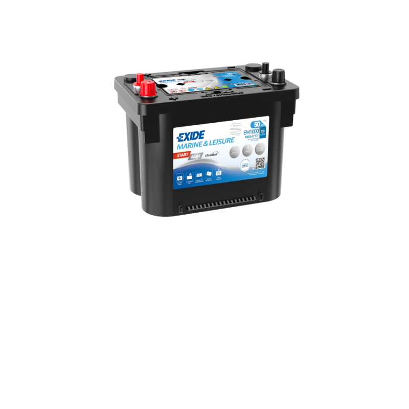 Batterie EXIDE EM1000 AGM Start 12V 50Ah 800A +G 260 X 173 X 205