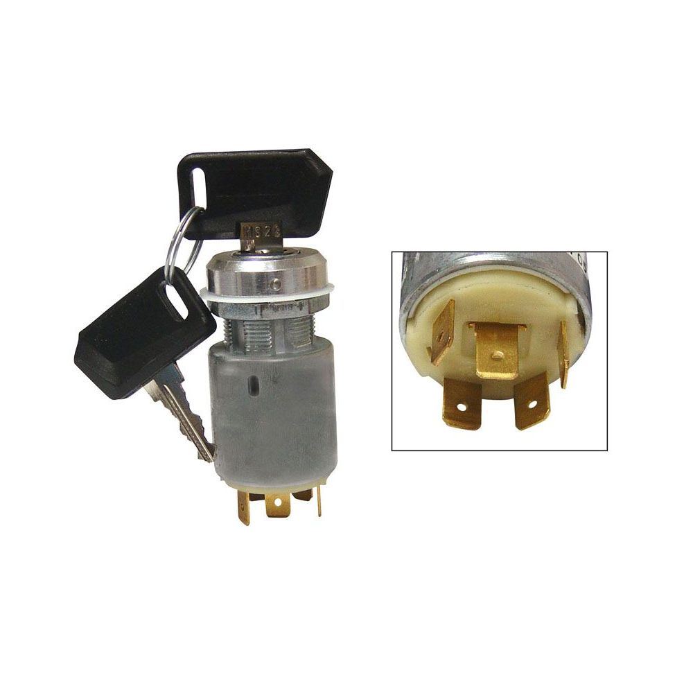 Inter à clé OFF-ON-START 15A laiton