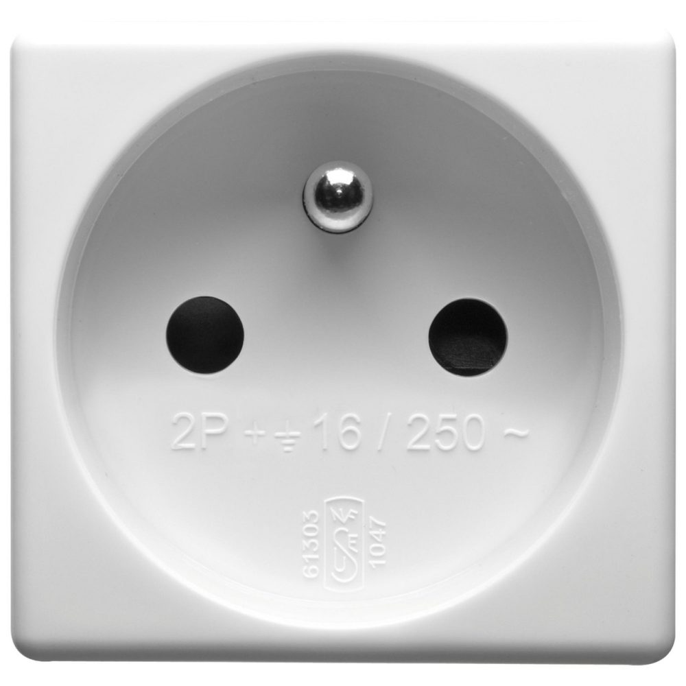 Prise GEWISS 2P+T 10/16A 250v Français blanc
