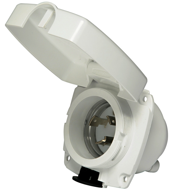 Prise blanc New Edge 30 A