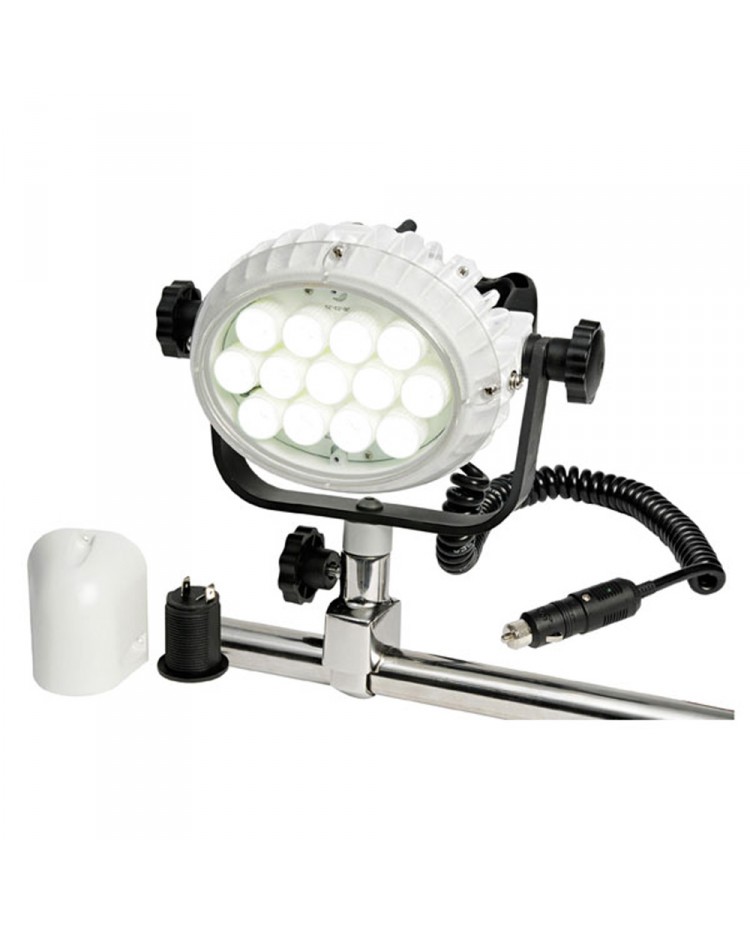 Projecteur à main 13 leds 12/24v 13w (130w) fixation sur balcon