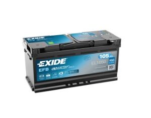 Batterie EXIDE  EL1050 105Ah 950A  +D EFB  L6 - 394 X 175 X 190
