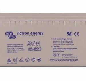 Batterie VICTRON 12V 220Ah 1200A +D DeepCycle AGM (M8) 522 X 238 X240