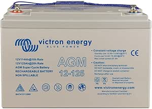 Batterie VICTRON 12V 125Ah Super DeepCycle AGM (M8) 330 X 171 X 214