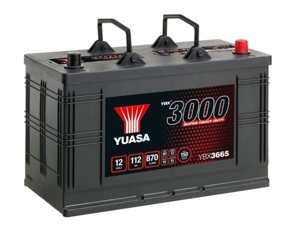 Batterie YUASA YBX3665 12V 112Ah 870A +D (GC13DT) 346 X 173 X 234