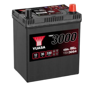 Batterie YUASA YBX3054 12V 36Ah 330A +D B19J 187 x 127 x 227