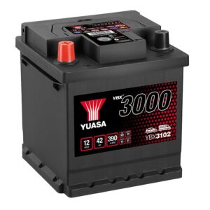 Batterie YUASA 12V 42Ah 390A +G YBX3102 175 X 175 X 220