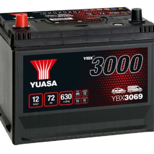Batterie YUASA 12V 72Ah 630A +G D26X YBX3069 269 X 174 X 225