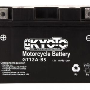 Batterie KYOTO YT12A-BS AGM 12V 10Ah 175A+G SLA 150 X 87 X 105 PRETE