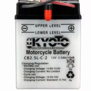 Batterie KYOTO YB2.5L-C  12V 2,5Ah 25A +D DC 80 X 70 X 105 PACK