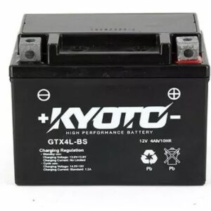 Batterie KYOTO YTX4L-BS AGM 12V 3Ah 50A +D SLA 114 X 71 X 86 PRETE